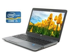 Ноутбук Б-клас HP ProBook 450 G1 / 15.6" (1366x768) TN / Intel Core i5-3230M (2 (4) ядра по 2.6 - 3.2 GHz) / 8 GB DDR3 / 120 GB SSD + 500 GB HDD / Intel HD Graphics 4000 / WebCam / Win 10 Pro