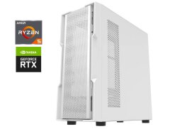 Игровой ПК DarkFlash DK431 White Color Tower / AMD Ryzen 5 5600 (6 (12) ядер по 3.5 - 4.4 GHz) / 32 GB DDR4 / 1000 GB SSD M.2 / nVidia GeForce RTX 3080, 10 GDDR6X, 320-bit / 850W