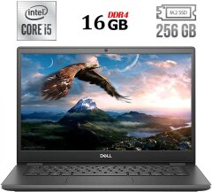 Ультрабук Dell Latitude 3410 / 14" (1920x1080) IPS / Intel Core i5-10210U (4 (8) ядра по 1.6 - 4.2 GHz) / 16 GB DDR4 / 256 GB SSD M.2 / Intel UHD Graphics / WebCam / USB 3.2 / HDMI / Windows 10 лицензия
