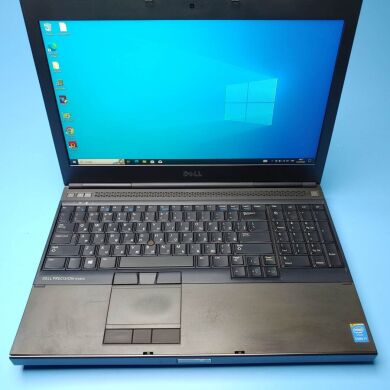Мобільна робоча станція Dell Precision M4800 / 15.6" (1920x1080) IPS / Intel Core i7-4710MQ (4 (8) ядра по 2.5 - 3.5 GHz) / 8 GB DDR3 / 480 GB SSD / AMD Radeon R9 M200X, 2 GB GDDR5, 128-bit / WebCam / DVD-ROM / Win 10 Pro