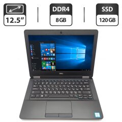 Нетбук Dell Latitude 12 E5270 / 12.5" (1366x768) TN / Intel Core i5-6300U (2 (4) ядра по 2.4 - 3.0 GHz) / 8 GB DDR4 / 120 GB SSD / Intel HD Graphics 520 / WebCam