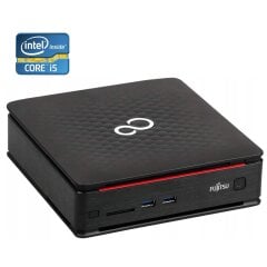 Неттоп Б-класс Fujitsu Esprimo Q920 USFF / Intel Core i5-4570T (2 (4) ядра по 2.9 - 3.6 GHz) / 6 GB DDR3 / 240 GB SSD / Intel HD Graphics 4600