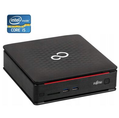 Неттоп Б-клас Fujitsu Esprimo Q920 USFF / Intel Core i5-4570T (2 (4) ядра по 2.9 - 3.6 GHz) / 6 GB DDR3 / 240 GB SSD / Intel HD Graphics 4600
