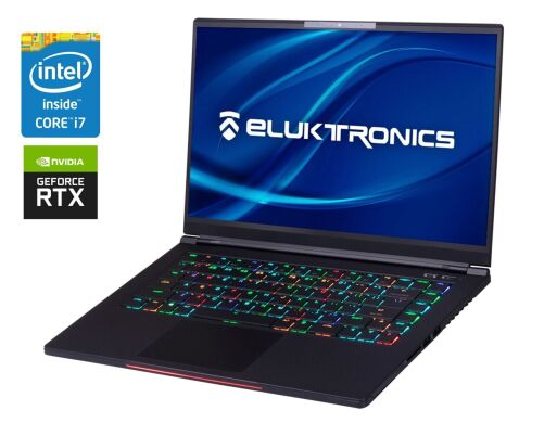 Ігровий ноутбук Eluktronics MAG-15 2070 / 15.6" (1920x1080) IPS / Intel Core i7-9750H (6 (12) ядер по 2.6 - 4.5 GHz) / 16 GB DDR4 / 512 GB SSD / nVidia GeForce RTX 2070 Max-Q, 8 GB GDDR6, 256-bit / WebCam