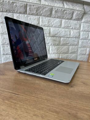 Ігровий ноутбук Asus VivoBook Flip R518UQ / 15.6" (1920x1080) IPS Touch / Intel Core i7-7500U (2 (4) ядра по 2.7 - 3.5 GHz) / 12 GB DDR4 / 128 GB SSD M.2 / nVidia GeForce 940MX, 2 GB GDDR5, 64-bit / WebCam