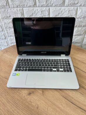 Ігровий ноутбук Asus VivoBook Flip R518UQ / 15.6" (1920x1080) IPS Touch / Intel Core i7-7500U (2 (4) ядра по 2.7 - 3.5 GHz) / 12 GB DDR4 / 128 GB SSD M.2 / nVidia GeForce 940MX, 2 GB GDDR5, 64-bit / WebCam