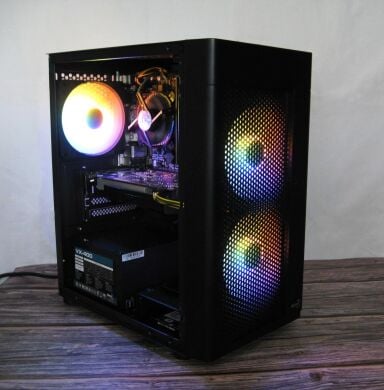 Игровой ПК AeroCool Hexform Start Tower / Intel Core i5-4570 (4 ядра по 3.2 - 3.6 GHz) / 16 GB DDR3 / 120 GB SSD + 500 GB HDD / nVidia GeForce GTX 950, 2 GB GDDR5, 128-bit / 400W / Win 10 Pro + Кабель питания