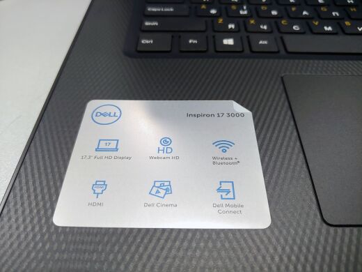 Dell Inspiron 3780 / 17.3" (1920x1080) IPS / Intel Core i5-8256U (4 (8) ядра по 1.6 - 3.9 GHz) / 8 GB DDR4 / 120 GB SSD M.2+1000 GB HDD / WebCam / DVD-RW Dell Inspiron 3780 / 17.3" (1920x1080) IPS / Intel Core i5-8256U (4 (8) ядра по 1.6 - 3.9 GHz) / 8 GB DDR4 / 120 GB SSD M.2+1000 GB HDD / WebCam / DVD-RW