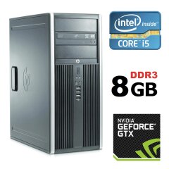 HP Compaq 8100 Elite MT / Intel® Core™ i5-650 (2 (4) ядра по 3.20 - 3.46 GHz) / 8 Gb DDR 3 / 500 GB HDD / nVidia Geforсe GTX750Ti (2 GB 128bit GDDR5)