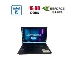 Игровой ноутбук Б-класс Asus VivoBook Pro 16 K6602 / 16" (1920x1200) IPS / Intel Core i5-13500H (12 (16) ядер по 3.5 - 4.7 GHz) / 16 GB DDR5 / 512 GB SSD / nVidia GeForce RTX 4050, 6 GB GDDR6, 96-bit / WebCam
