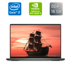 Ігровий ноутбук Б-клас Dell Vostro 7620 / 16" (1920x1200) IPS / Intel Core i7-12700H (14 (20) ядер по 3.5 - 4.7 GHz) / 16 GB DDR5 / 512 GB SSD / nVidia GeForce RTX 3050 Ti, 4 GB GDDR6, 128-bit / WebCam / TouchID / Windows 11