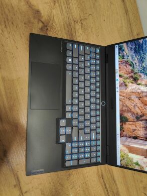 Игровой ноутбук Б-класс Lenovo Legion Slim 7 15ACH6 / 15.6" (1920x1080) IPS / AMD Ryzen 7 5800H (8 (16) ядер по 3.2 - 4.4 GHz) / 16 GB DDR4 / 512 GB SSD / nVidia GeForce RTX 3060, 6 GB GDDR6, 192-bit / WebCam / Windows 10 Home