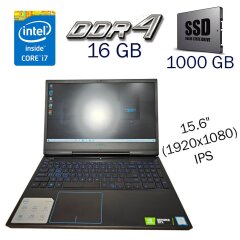 Игровой ноутбук Dell G5 15 5590 / 15.6" (1920x1080) IPS / Intel Core i7-9750H (6 (12) ядер по 2.6 - 4.5 GHz) / 16 GB DDR4 / 1000 GB SSD / nVidia GeForce GTX 1660 Ti, 6 GB GDDR6, 192-bit / WebCam