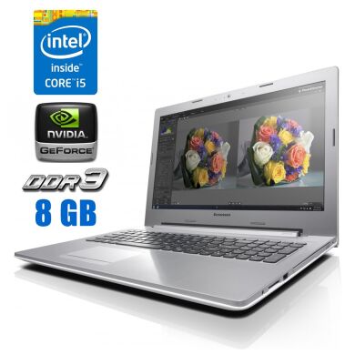 Ігровий ноутбук Lenovo Z50-70 / 15.6" (1920x1080) TN / Intel Core i5-4210U (2 (4) ядра по 1.7 - 2.7 GHz) / 8 GB DDR3 / 1000 GB HDD / nVidia GeForce GT 820M, 2 GB DDR3, 64-bit / WebCam / Windows 10 Pro