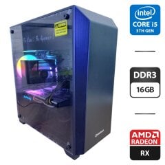 Ігровий ПК GameMax Nova Tower / Intel Core i5-3470 (4 ядра по 3.2 - 3.6 GHz) / 16 GB DDR3 / 512 GB SSD + 500 GB HDD / AMD Radeon RX 570, 4 GB GDDR5, 256-bit / 400W