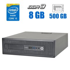 Компьютер HP ProDesk 600 G1 SFF / Intel Core i5-4670 (4 ядра по 3.4 - 3.8 GHz) / 8 GB DDR3 / 500 GB HDD / Intel HD Graphics 4600