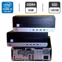 Комп'ютер HP ProDesk 600 G3 SFF / Intel Core i5-6500 (4 ядра по 3.2 - 3.6 GHz) / 8 GB DDR4 / 120 GB SSD / Intel HD Graphics 530