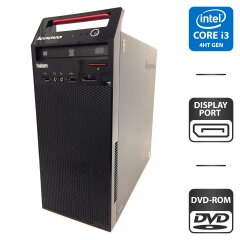 Компьютер Lenovo ThinkCentre E73 Tower / Intel Core i3-4130 (2 (4) ядра по 3.4 GHz) / 4 GB DDR3 / 250 GB HDD / Intel HD Graphics 4400 / DVD-ROM