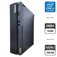 Компьютер Lenovo ThinkCentre M70s SFF / Intel Core i3-10100 (4 (8) ядра по 3.6 - 4.3 GHz) / 16 GB DDR4 / 256 GB SSD M.2 / Intel UHD Graphics 630