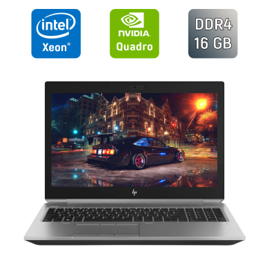Мобільна робоча станція Б-клас HP zBook 15 G5 / 15.6" (1920x1080) IPS / Intel Xeon E-2176M (6 (12) ядер по 2.7 - 4.4 GHz) / 16 GB DDR4 / 128 GB SSD + 500 GB HDD / nVidia Quadro P2000, 4 GB GDDR5, 128-bit / WebCam / TouchID