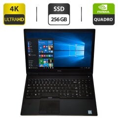 Мобільна робоча станція Dell Precision 7530 / 15.6" (3840x2160) IPS / Intel Xeon E-2186M (6 (12) ядер по 2.9 - 4.8 GHz) / 16 GB DDR4 / 256 GB SSD / nVidia Quadro P3200, 6 GB GDDR5, 192-bit / WebCam