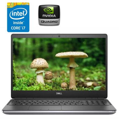 Мобільна робоча станція Dell Precision 7550 / 15.6" (1920x1080) IPS / Intel Core i7-10750H (6 (12) ядер по 2.6 - 5.0 GHz) / 32 GB DDR4 / 480 GB SSD / nVidia Quadro T1000, 4 GB GDDR6, 128-bit / WebCam / 4G Мобільна робоча станція Dell Precision 7550 / 15.6" (1920x1080) IPS / Intel Core i7-10750H (6 (12) ядер по 2.6 - 5.0 GHz) / 32 GB DDR4 / 480 GB SSD / nVidia Quadro T1000, 4 GB GDDR6, 128-bit / WebCam / 4G