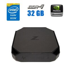 Неттоп HP Z2 Mini G3 USFF / Intel Xeon E3-1245 v5 (4 (8) ядра по 3.5 - 3.9 GHz) (аналог i7-6700) / 32 GB DDR4 / 512 GB SSD M.2 / nVidia Quadro M620, 2 GB GDDR5, 128-bit / WiFi