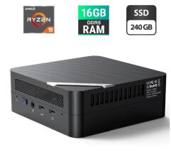 Неттоп Minisforum UM690 USFF / AMD Ryzen 9 6900HX (8 (16) ядер по 3.3 - 4.9 GHz) / 16 GB DDR5 / 240 GB SSD / AMD Radeon 680M / USB 3.1 / Wi-Fi / Bluetooth / Блок питания в комплекте