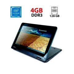 Нетбук-трансформер Б-клас Lenovo ThinkPad Yoga 11e / 11.6" (1366x768) TN Touch / Intel Celeron N3150 (4 ядра по 1.6 - 2.08 GHz) / 4 GB DDR3 / 128 GB SSD / Intel HD Graphics / WebCam
