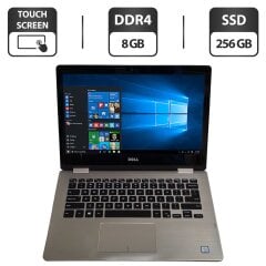 Ноутбук-трансформер Dell Inspiron 13 7378 2-in-1 / 13.3" (1920x1080) IPS Touch / Intel Core i5-7200U (2 (4) ядра по 2.5 - 3.1 GHz) / 8 GB DDR4 / 256 GB SSD / Intel HD Graphics 620 / WebCam