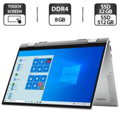 Ноутбук-трансформер Dell Inspiron 7300 2-in-1 / 13.3" (1920x1080) IPS Touch / Intel Core i5-10210U (4 (8) ядер по 1.6 - 4.2 GHz) / 8 GB DDR4 / 32 GB SSD M.2 + 512 GB SSD M.2 / Intel UHD Graphics / WebCam
