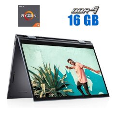 Ноутбук-трансформер Dell Inspiron 7415 2-in-1 / 14" (1920x1080) IPS Touch / AMD Ryzen 5 5500U (6 (12) ядер по 2.1 - 4.0 GHz) / 16 GB DDR4 / 240 GB SSD / AMD Radeon Graphics / WebCam