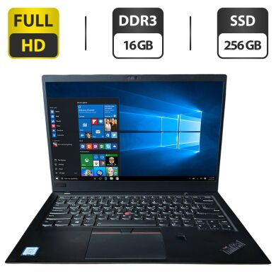 Ноутбук-трансформер Lenovo ThinkPad X1 Carbon 3rd Gen / 14" (1920x1080) IPS / Intel Core i7-8550U (4 (8) ядра по 1.8 - 4.0 GHz) / 16 GB DDR3 / 256 GB SSD / Intel UHD Graphics 620 / WebCam
