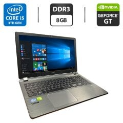 Ноутбук Acer Aspire V5-572G / 15.6" (1366x768) TN / Intel Core i5-3337U (2 (4) ядра по 1.8 - 2.7 GHz) / 8 GB DDR3 / 500 GB HDD / nVidia GeForce GT 750M, 4 GB GDDR3, 128-bit / WebCam / АКБ не держит заряд