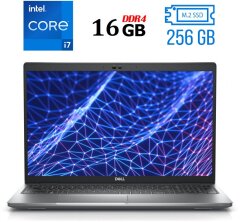 Ноутбук Б-класс Dell Latitude 5530 / 15.6" (1920x1080) IPS / Intel Core i7-1265U (10 (12) ядер по 1.8 - 4.8 GHz) / 16 GB DDR4 / 256 GB SSD M.2 / Intel Iris Xe Graphics / WebCam / USB 3.2 / HDMI / Windows 10 лицензия