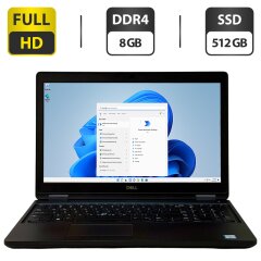 Ноутбук Б-класс Dell Latitude 5591 / 15.6" (1920x1080) IPS / Intel Core i5-8400H (4 (8) ядра по 2.5 - 4.2 GHz) / 8 GB DDR4 / 512 GB SSD / Intel UHD Graphics 630 / WebCam / Windows 11 Pro