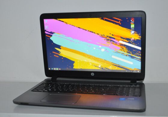 Ноутбук Б-класс HP ProBook 450 G2 / 15.6" (1920x1080) TN / Intel Core i7-5500U (2 (4) ядра по 2.4 - 3.0 GHz) / 8 GB DDR3 / 120 GB SSD NEW / Intel HD Graphics 5500 / WebCam / DVD-ROM / АКБ NEW