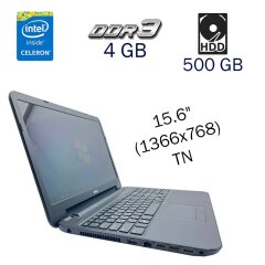 Ноутбук Dell Inspiron 3521 / 15.6" (1366x768) TN / Intel Celeron 1007U (2 ядра по 1.5 GHz) / 4 GB DDR3 / 500 GB HDD / Intel HD Graphics for 3rd Generation / WebCam