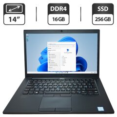 Ноутбук Dell Latitude 7490 / 14" (1366x768) TN / Intel Core i7-7600U (2 (4) ядра по 2.8 - 3.9 GHz) / 16 GB DDR4 / 256 GB SSD / Intel HD Graphics 620 / WebCam