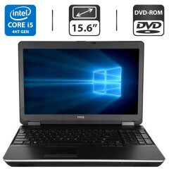 Ноутбук Dell Latitude E6540 / 15.6" (1366x768) TN / Intel Core i5-4310M (2 (4) ядра по 2.7 - 3.4 GHz) / 4 GB DDR3 / 250 GB HDD / AMD Radeon HD 8790M, 2 GB GDDR5, 128-bit / DVD-ROM