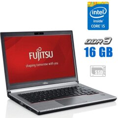 Ноутбук Fujitsu LifeBook E734 / 13.3" (1366x768) TN / Intel Core i5-4200M (2 (4) ядра по 2.5 - 3.1GHz) / 16 GB DDR3 / 480 GB SSD / Intel HD Graphics 4600 / WebCam / 3G