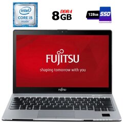 Ноутбук Fujitsu LifeBook S936 / 13.3" (1920x1080) IGZO / Intel Core i5-6200U (2 (4) ядра по 2.3 - 2.8 GHz) / 8 GB DDR4 / 128 GB SSD / Intel HD Graphics 520 / WebCam / HDMI