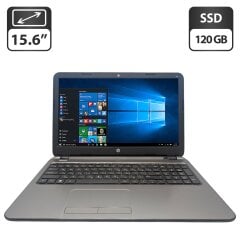 Ноутбук HP 250 G3 / 15.6" (1366x768) TN / Intel Pentium N3530 (4 ядра по 2.16 - 2.58 GHz) / 8 GB DDR3 / 120 GB SSD / Intel HD Graphics / WebCam / DVD-ROM
