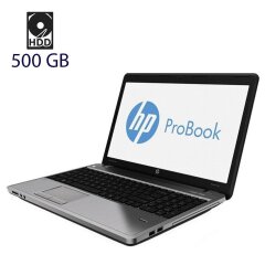 Ноутбук HP ProBook 4540s / 15.6" (1366x768) TN / Intel Core i3-3110M (2 (4) ядра по 2.4 GHz) / 4 GB DDR3 / 500 GB HDD / Intel HD Graphics 4000 / WebCam / DVD-RW / Fingerprint