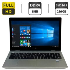 Ноутбук HP ProBook 650 G5 / 15.6" (1920x1080) IPS / Intel Core i5-8265U (4 (8) ядра по 1.6 - 3.9 GHz) / 8 GB DDR4 / 256 GB SSD M.2 / Intel UHD Graphics 620 / WebCam / Fingerprint / Windows 10 Pro