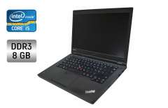 Ноутбук Lenovo ThinkPad T440p / 14" (1366x768) TN / Intel Core i5-4210M (2 (4) ядра по 2.6 - 3.2 GHz) / 8 GB DDR3 / 256 GB SSD / Intel HD Graphics 4400 / WebCam / Windows 10