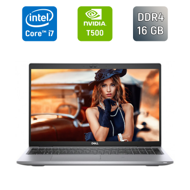 Ноутбук рабочая станция Dell Precision 3560 / 15.6" (1920x1080) IPS / Intel Core i7-1185G7 (4 (8) ядра по 3.0 - 4.8 GHz) / 16 GB DDR4 / 512 GB SSD / nVidia T500, 2 GB GDDR6, 64-bit / HDMI / WebCam
