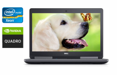 Ноутбук робоча станція Dell Precision 7520 / 15.6" (1920x1080) IPS / Intel Xeon E3-1545M v5 (4 (8) ядра по 2.9 - 3.8 GHz) / 32 GB DDR4 / 480 GB SSD + 1000 GB HDD / nVidia Quadro M2200, 4 GB GDDR5, 128-bit / WebCam / TouchID / Windows 10