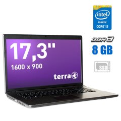 Ноутбук Terra Mobile 1749S / 17.3" (1600x900) TN / Intel Core i5-6300HQ (4 ядра по 2.3 - 3.2 GHz) / 8 GB DDR3 / 240 GB SSD / Intel HD Graphics 530 / WebCam