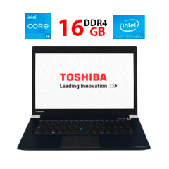Ноутбук Toshiba Tecra X40-D / 14" (1366x768) TN / Intel Core i5-7300U (2 (4) ядра по 2.6 - 3.5 GHz) / 16 GB DDR4 / 256 GB SSD / Intel HD Graphics 620